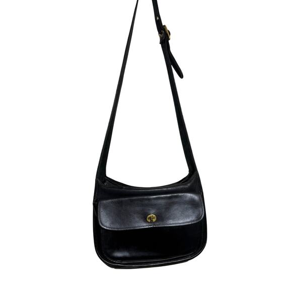 Coach Handbags - VTG Coach Taft 9980 Black Leather Shoulder Bag | USA Made Legacy Style